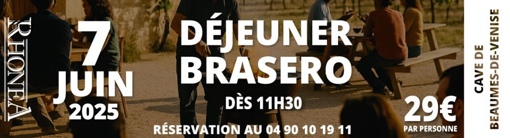 Déjeuner au Braséro à la Cave de Beaumes-de-Venise