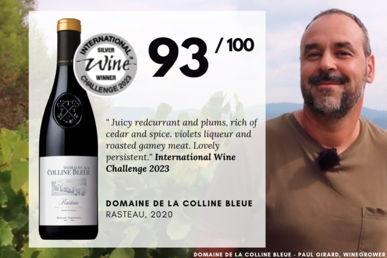 A Silver Medal at IWC for Dne de la Colline Bleue - Rasteau!